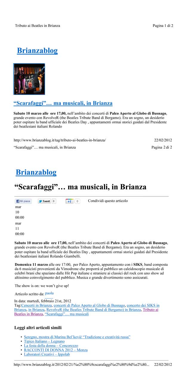 Brianza blog